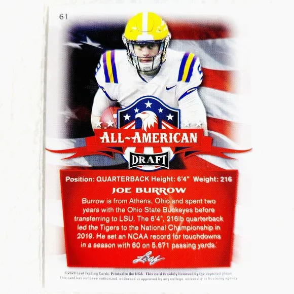 Louisiana State Tigers 6 Card Lot - CFTBL [10_7_5] - Picture 7 of 13